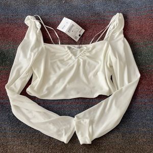 Zara White Blouse